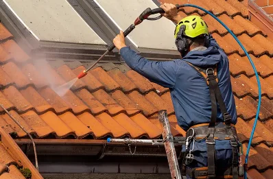 Démoussage et hydrofuge de toiture à Coron